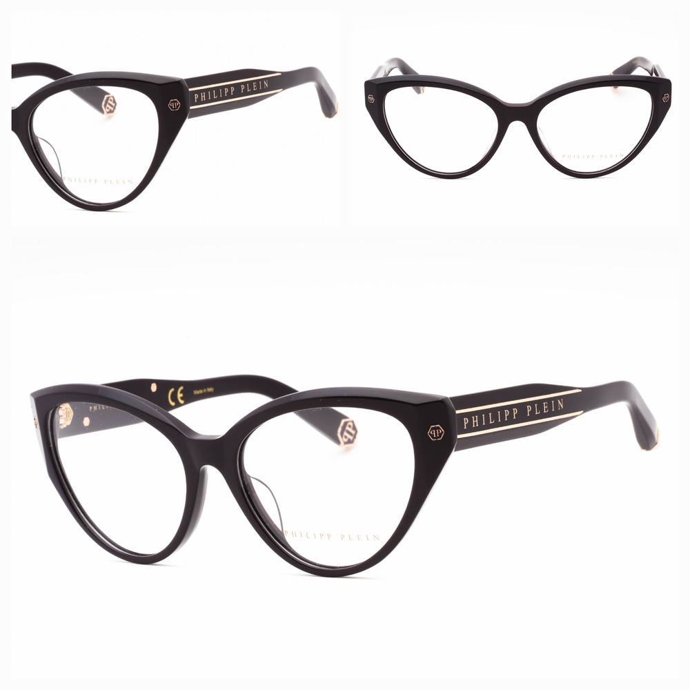 Philipp Plein Black Cat-Eye Woman's Eyewear Frame